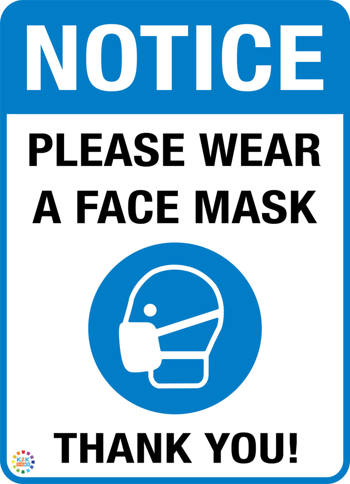 Please Wear A Face Mask – K2K Signs