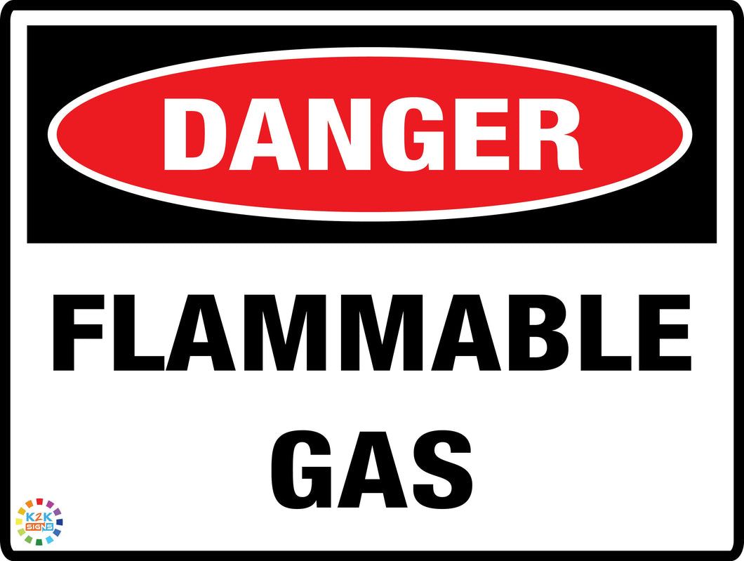 Danger<br/> Flammable Gas