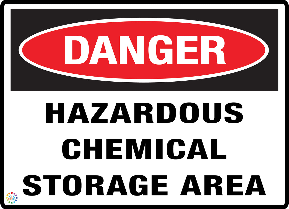 Hazardous Chemical Storage Area Sign | K2K Signs Australia