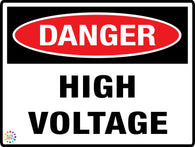 Danger High Voltage Sign