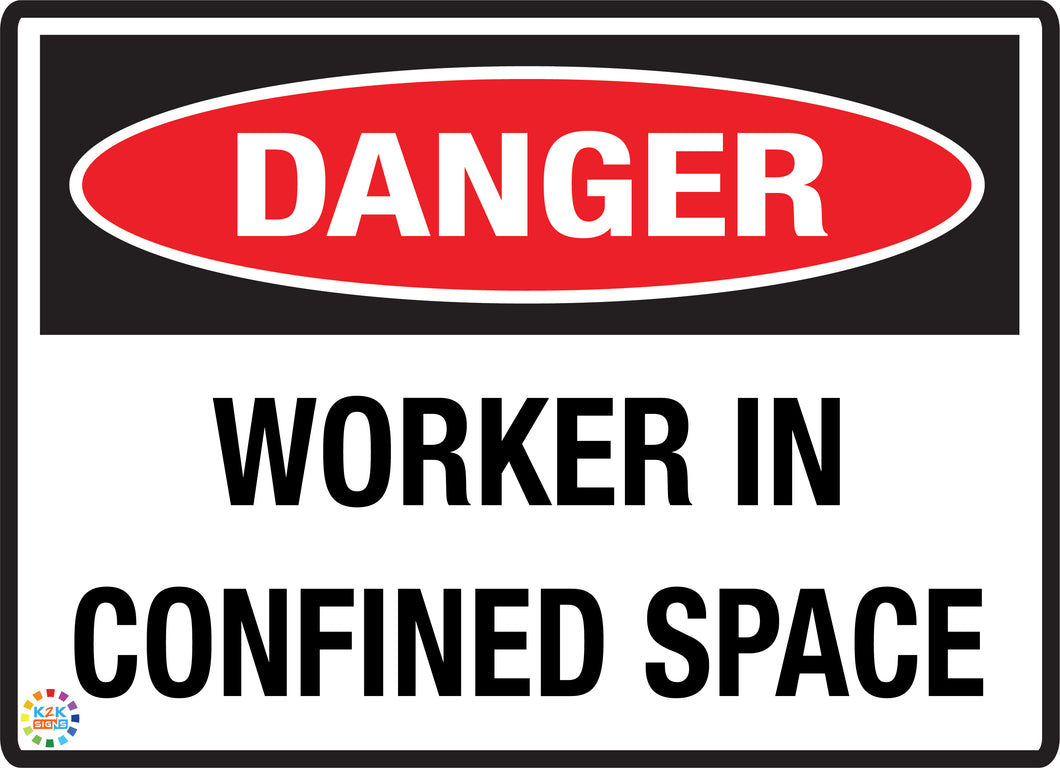 Danger Worker In Confined Space