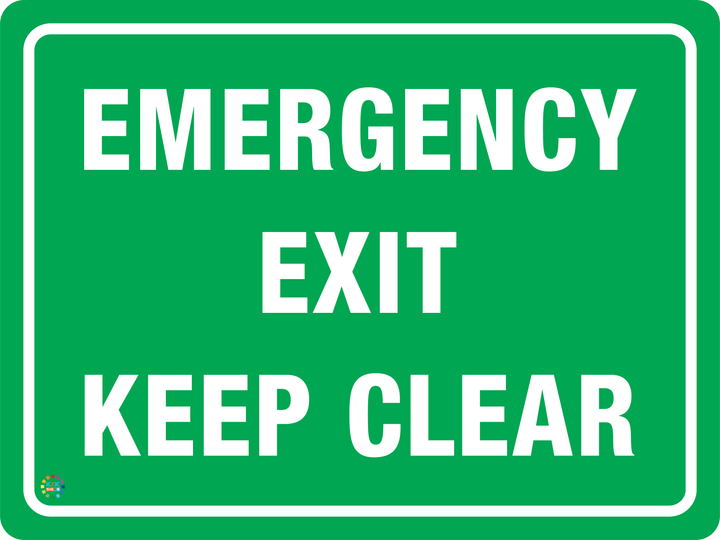 Emergency Exit - Keep Clear | K2K Signs Australia