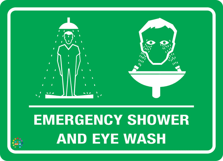 Emergency Shower And Eye Wash Sign | K2K Signs Australia