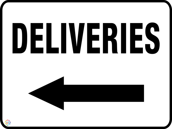 Deliveries Left Arrow K2k Signs 