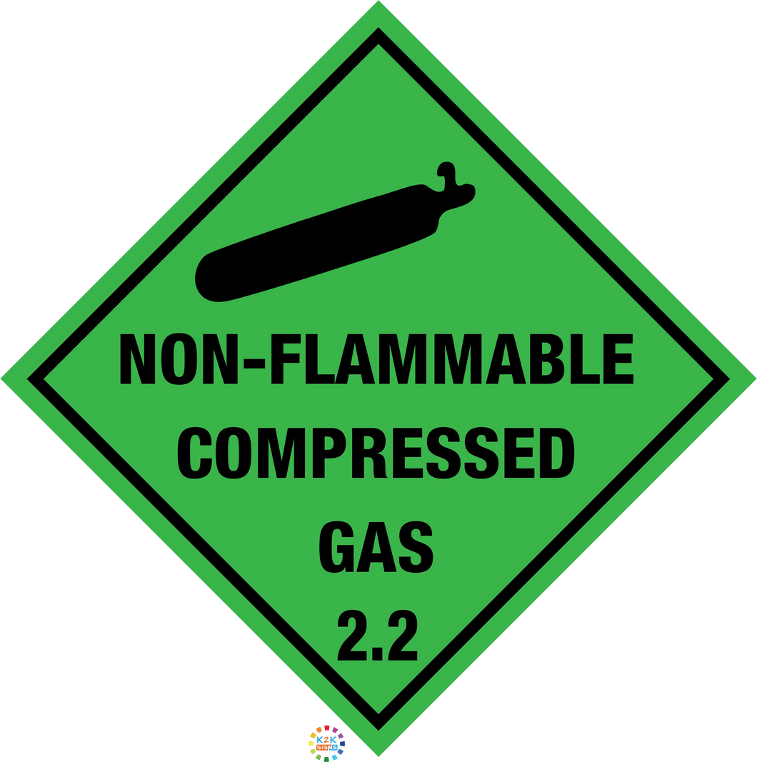 Class 2 </br> Non Flammable </br> Compressed Gas 2.2