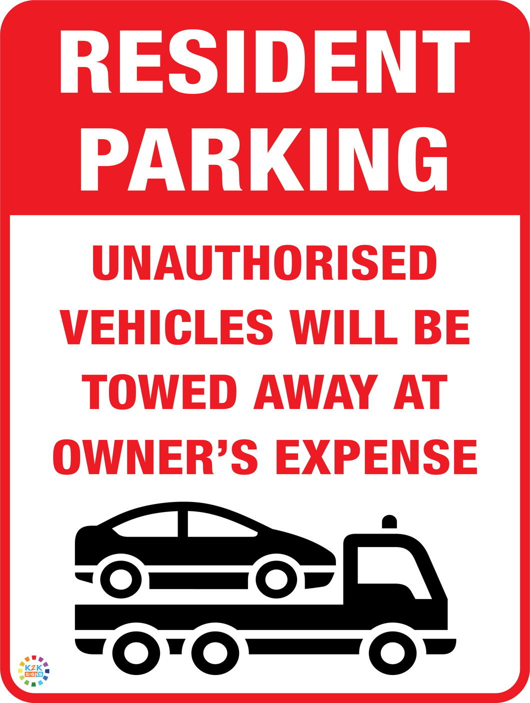Resident Parking Sign