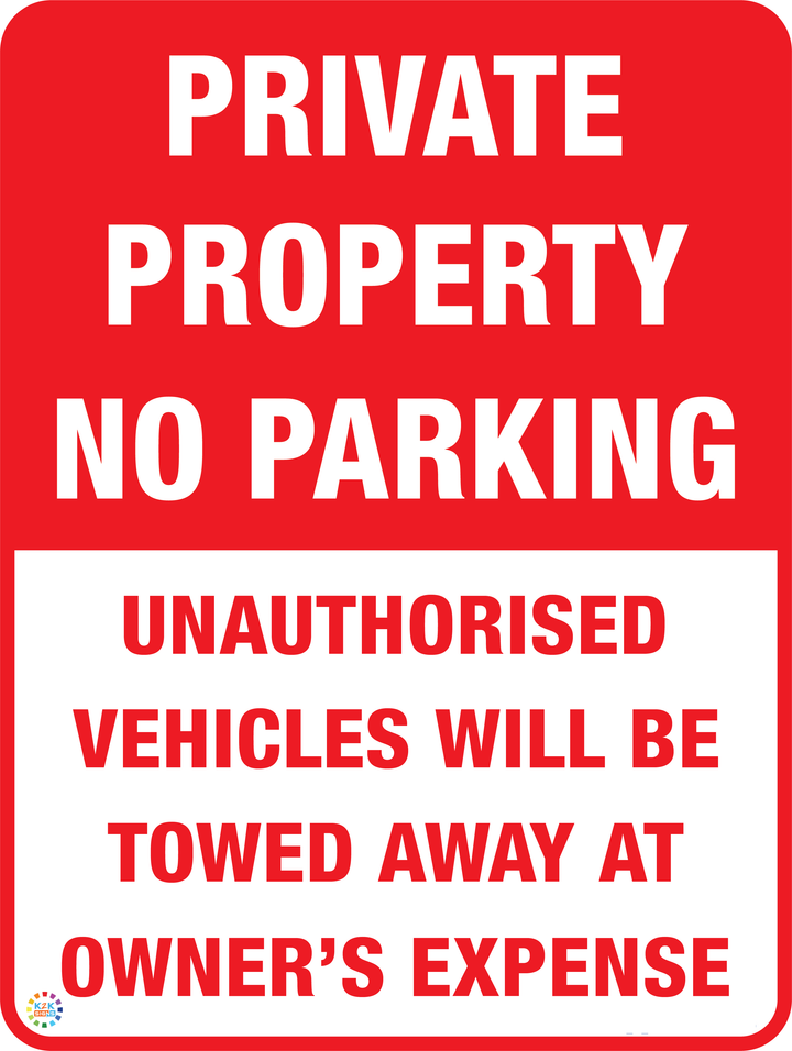 Private Parking - No Parking Sign | K2K Signs