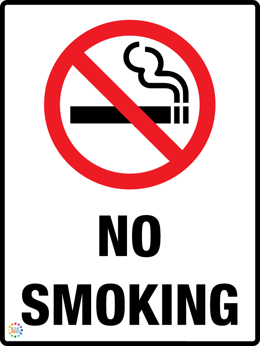 No Smoking Sign | K2K Signs Australia