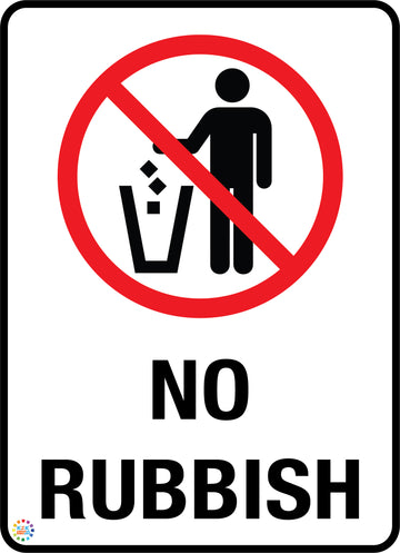 No Rubbish Sign 