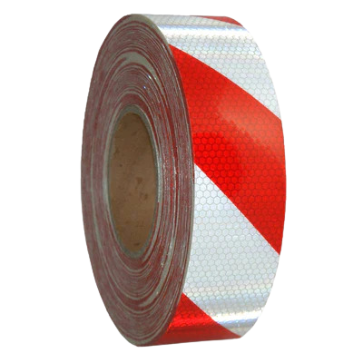 Red and White High Class 1 Reflective Tape | K2K Signs Australia