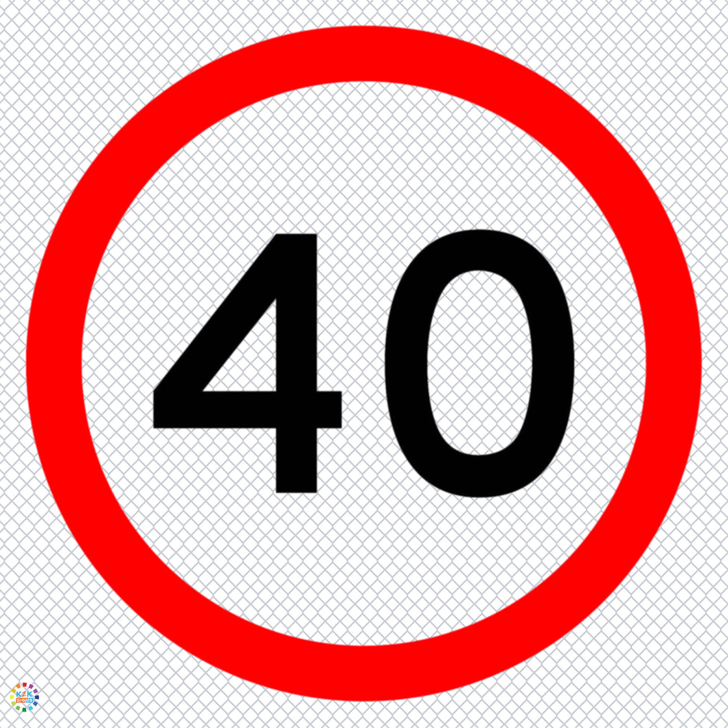 Multi Message Temporary Road Traffic Sign - <br/> 40KM Speed