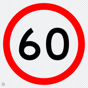 Multi Message Temporary Road Traffic Sign - <br/> 60KM Speed