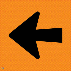 Multi Message Temporary Road Traffic Sign - Detour Marker Left Arrow