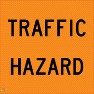 Multi Message Temporary Road Traffic Sign - <br/>Traffic Hazard