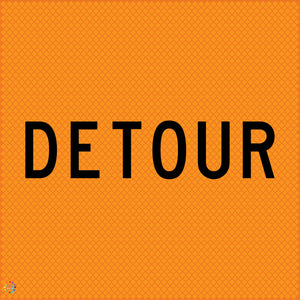 Multi Message Temporary Road Traffic Sign - <br/> Detour