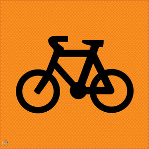 Multi Message Temporary Road Traffic Sign - Cyclist