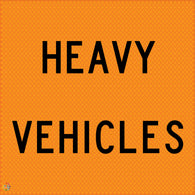 Multi Message Temporary Road Traffic Sign - <br/> Heavy Vehicles