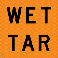 Multi Message Temporary Road Traffic Sign - <br/> Wet Tar