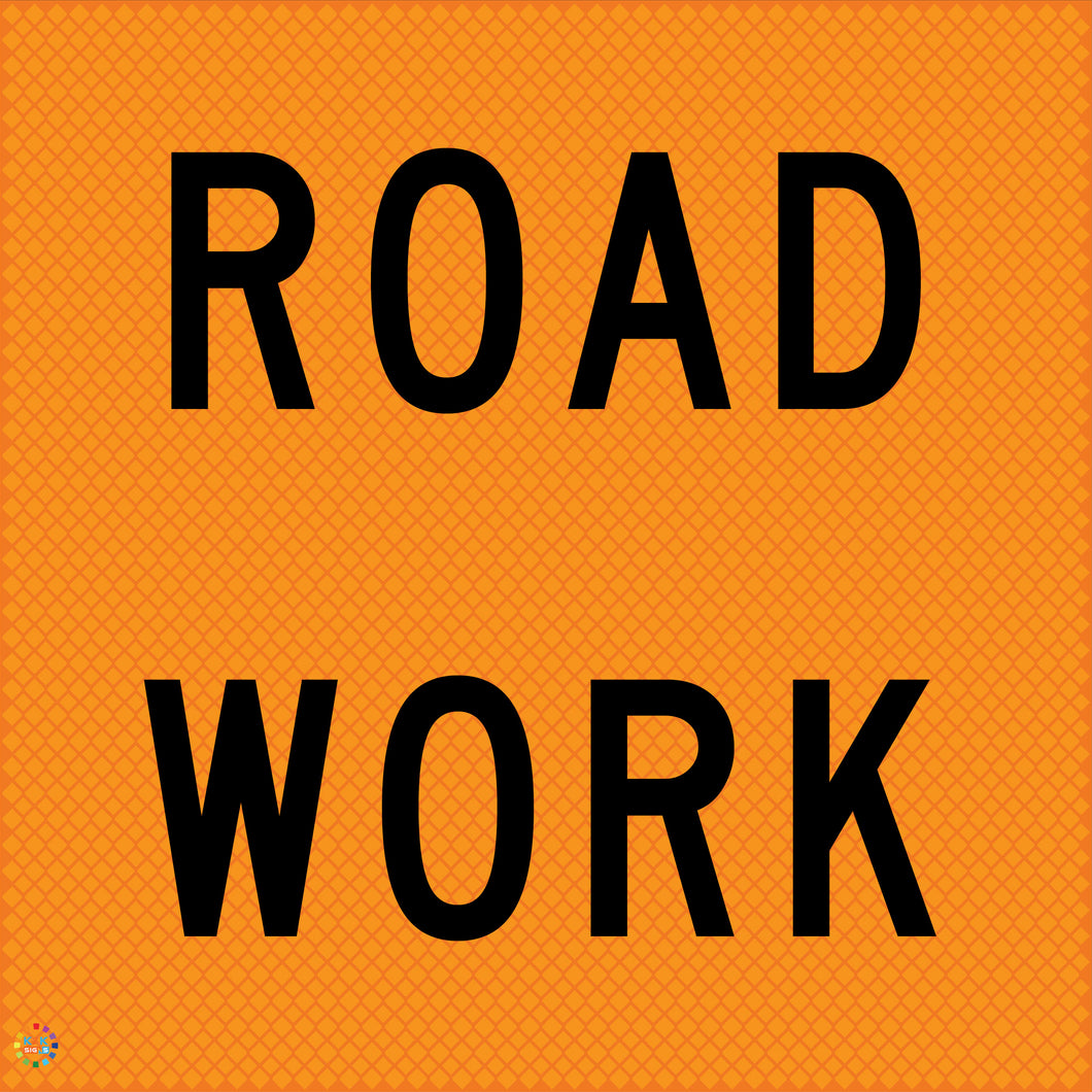 Multi Message Temporary Road Traffic Sign - <br/> Road Work