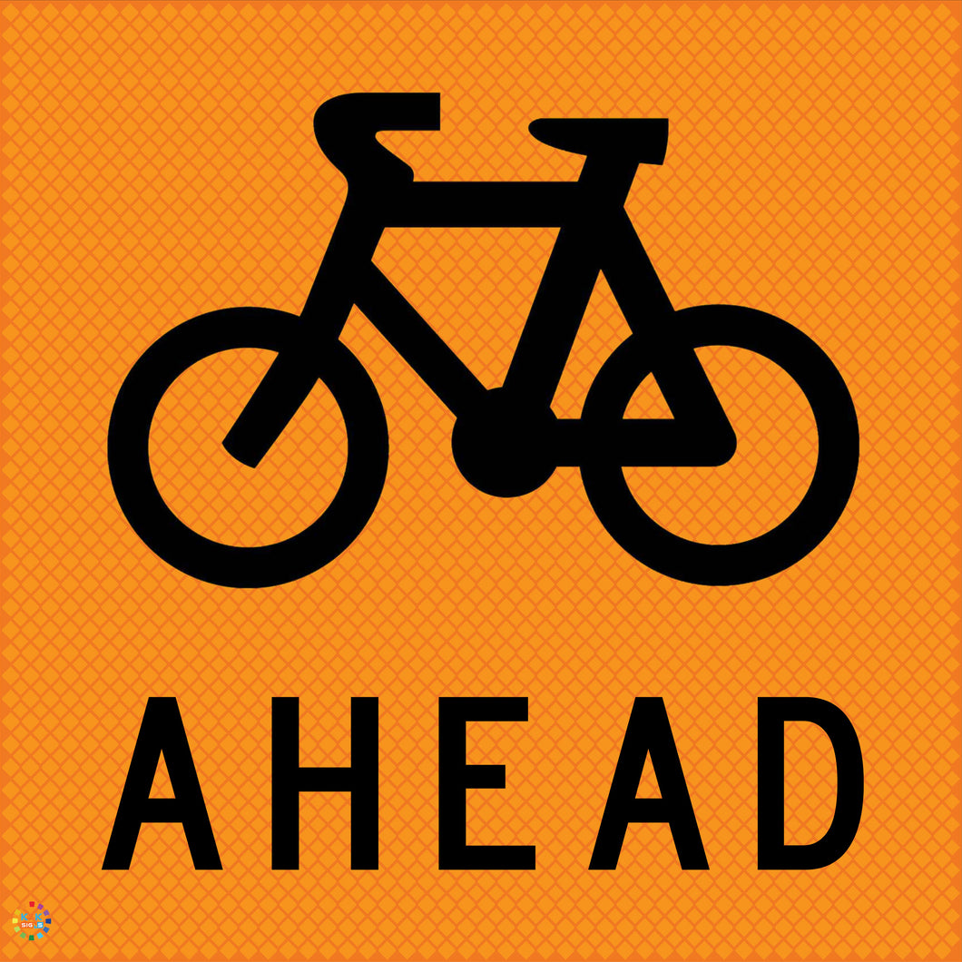 Multi Message Temporary Road Traffic Sign - <br/> Cyclist Ahead